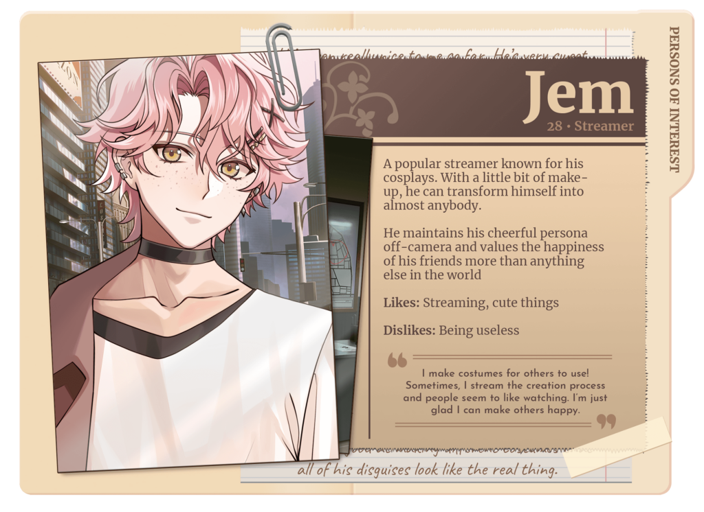 Mirage Noir Jem Profile Card