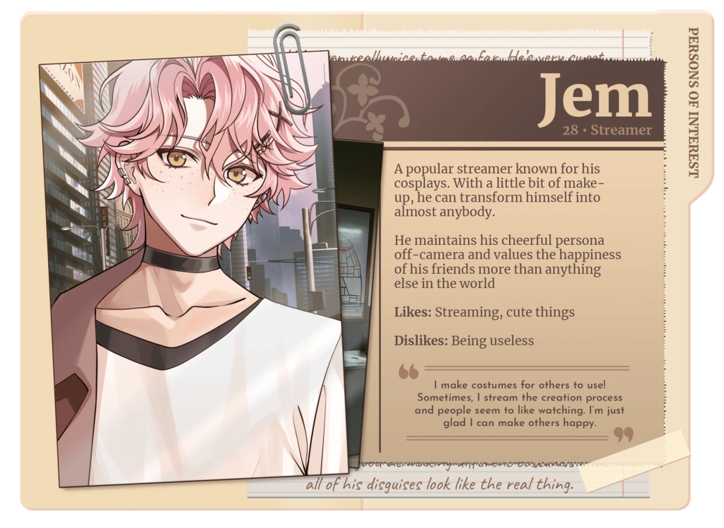 Mirage Noir Jem Profile Card