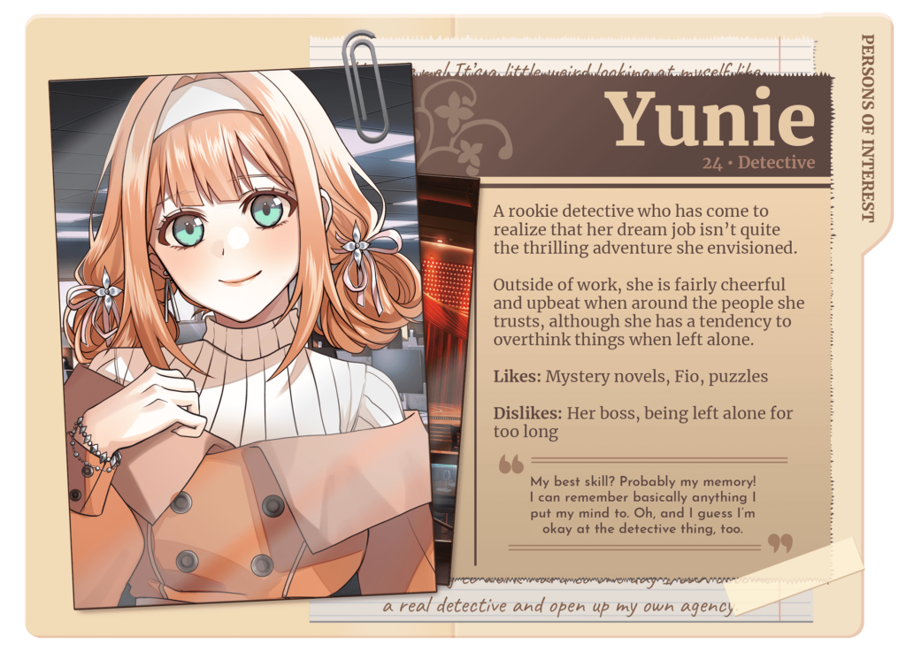 Mirage Noir Yunie Profile Card