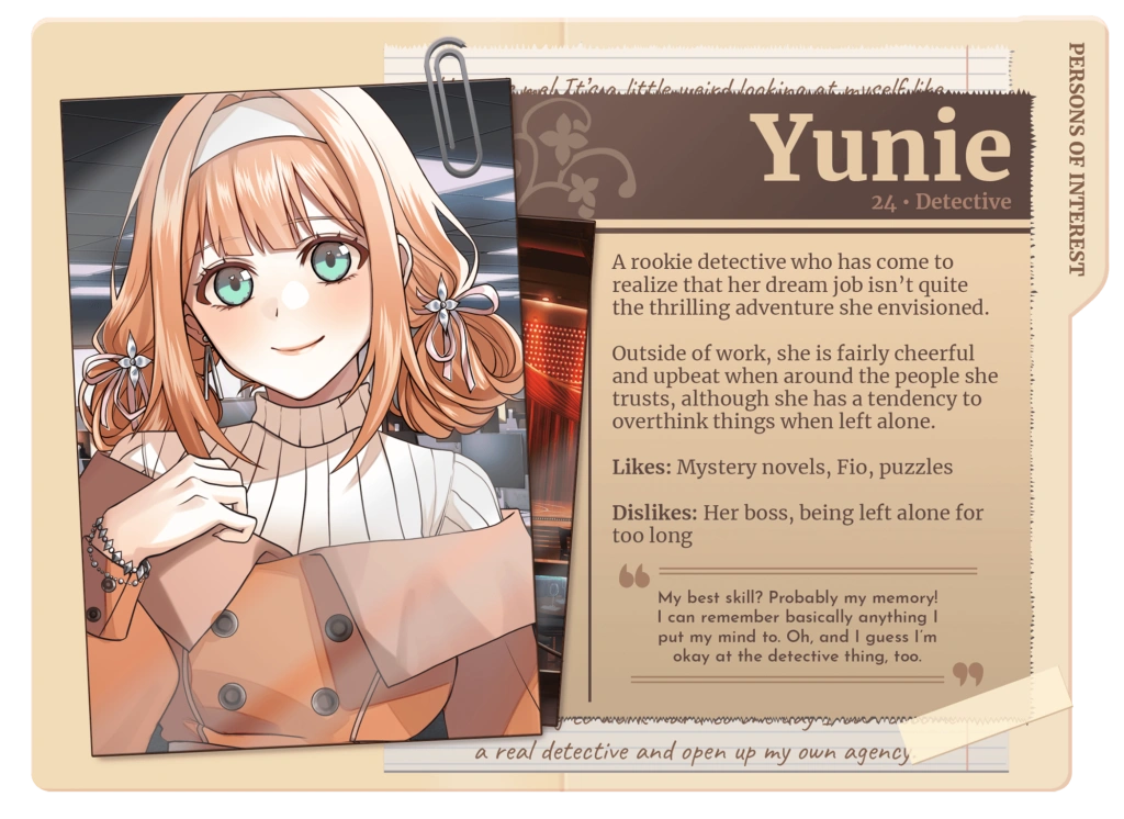 Mirage Noir Yunie Profile Card