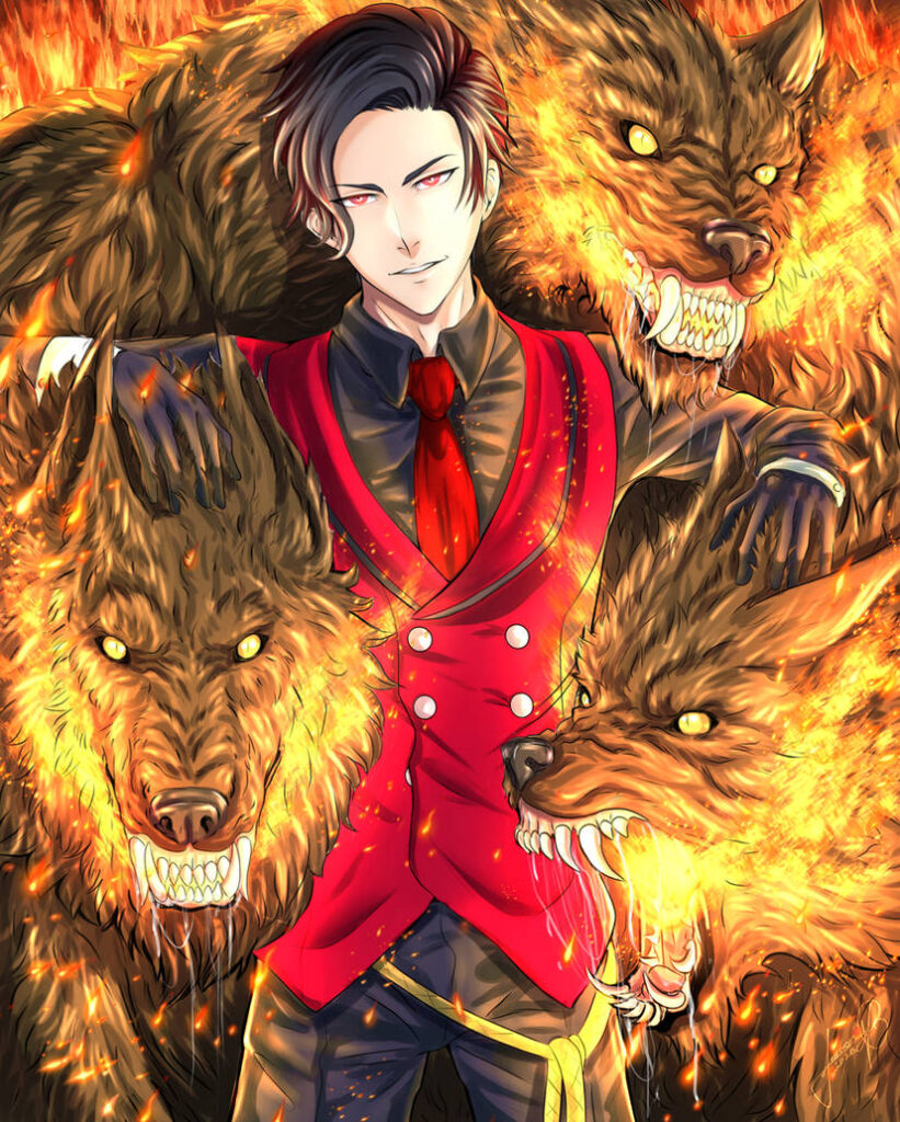 "Lucifer and Cerberus" by AuroraArchangel369