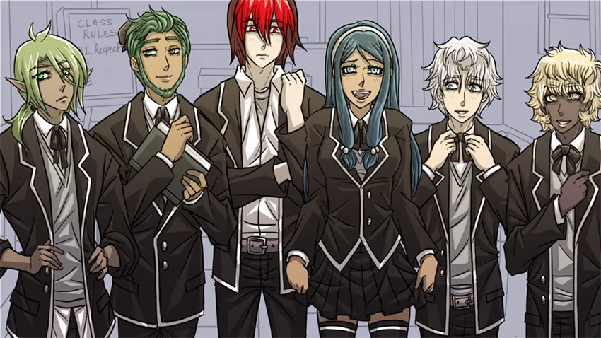 Arcane Dice Wars School Unifroms