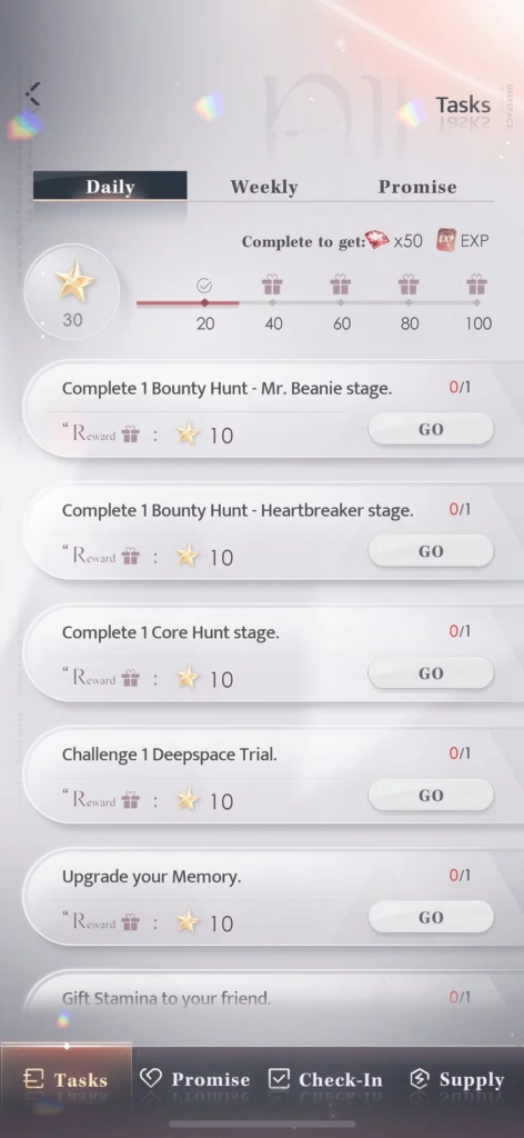 Love and Deepspace Missions