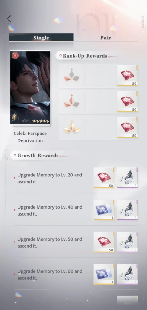 Love and Deepspace Rank Up