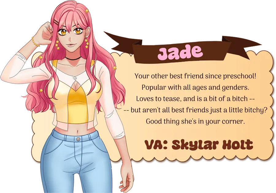 Sweet Valentine Chocolatier character card - Jade