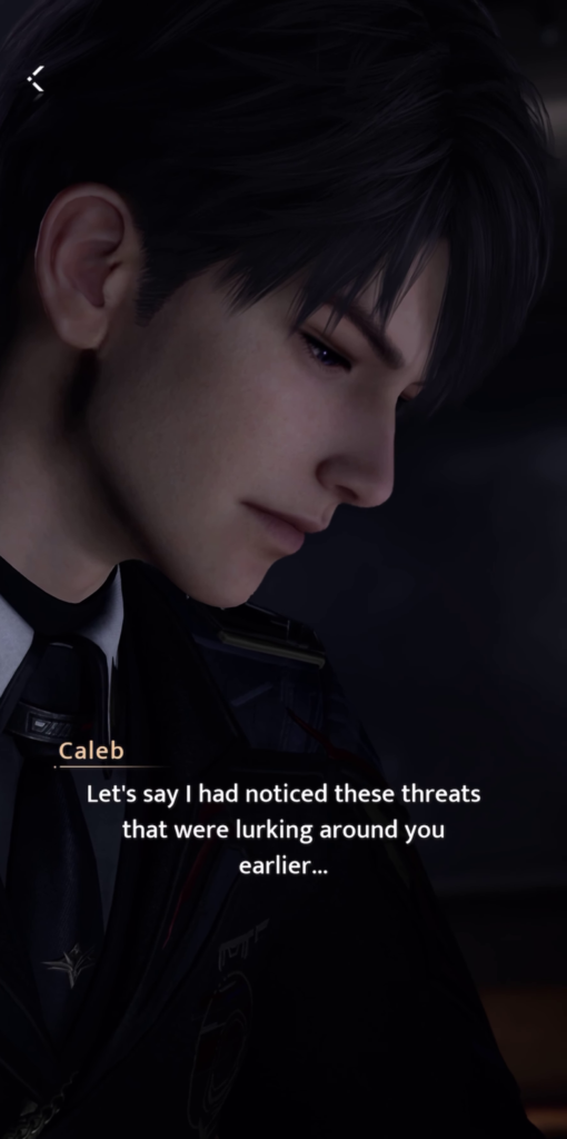Caleb notices