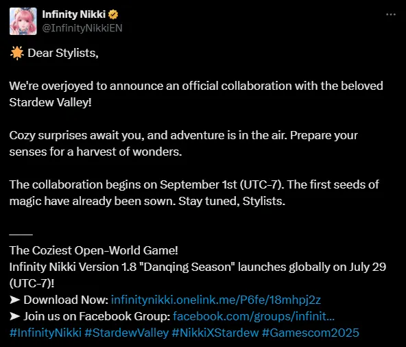 Infinity Nikki and Stardew Valley Screenshot 2