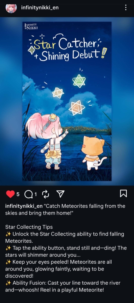 Star Catcher Infinity Nikki Screenshot