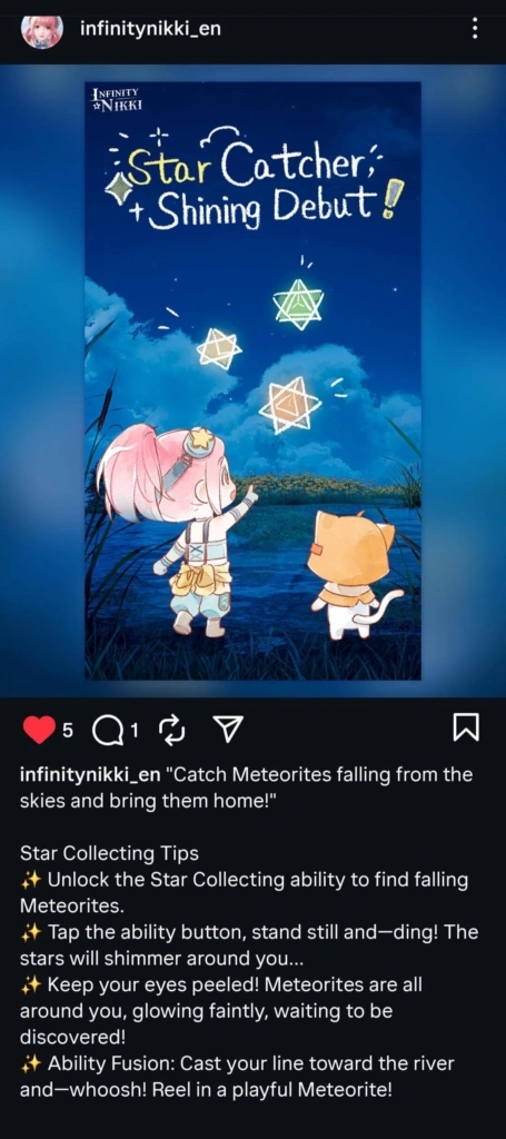 Star Catcher Infinity Nikki Screenshot