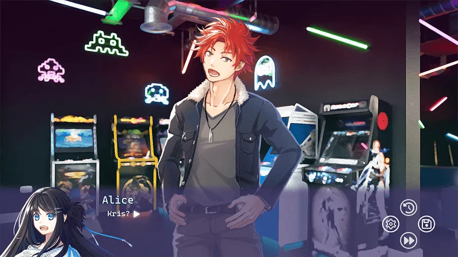 Talents, sample dialogue with sprites